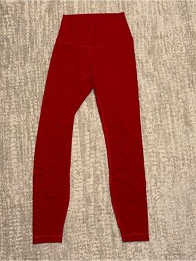 LuluLemon Red Striped Pants